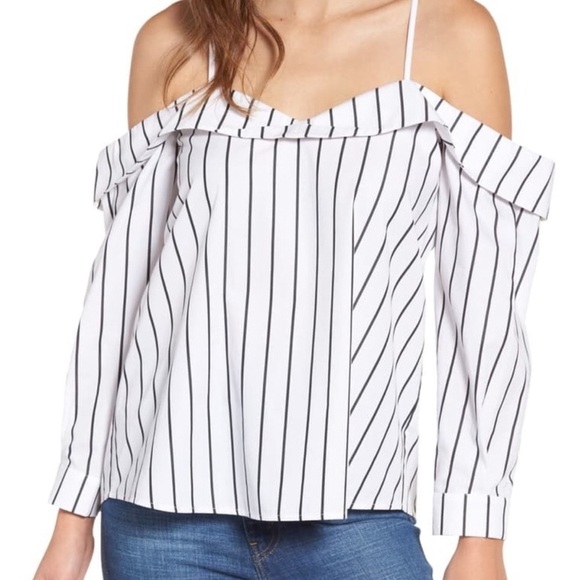 Leith Nordstrom oversized NWT off shoulder blouse - Picture 1 of 11